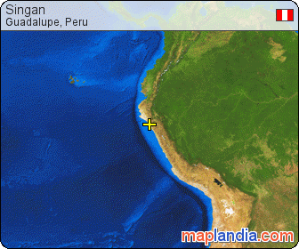 Singán satellite map