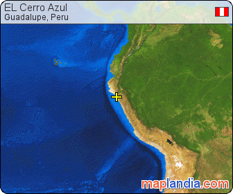 EL Cerro Azul satellite map