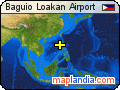 Baguio Loakan Airport satellite map