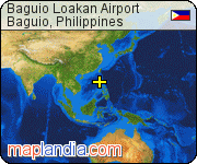 Baguio Loakan Airport satellite map