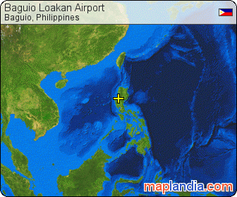 Baguio Loakan Airport satellite map