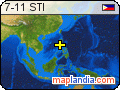 7-11 STI satellite map