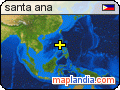 santa ana satellite map