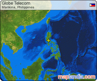 Globe Telecom satellite map