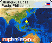 Shangri-La Edsa satellite map