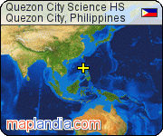 Quezon City Science HS satellite map
