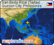 San Beda Rizal (Taytay) satellite map