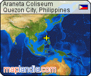 Araneta Coliseum satellite map