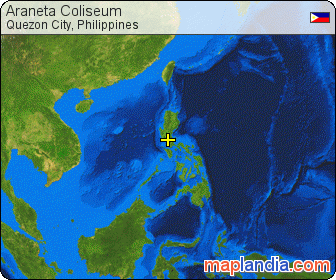 Araneta Coliseum satellite map