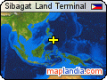 Sibagat Land Terminal satellite map