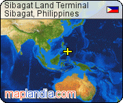 Sibagat Land Terminal satellite map