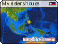 My sisters house satellite map