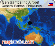 Gen Santos Int Airport satellite map