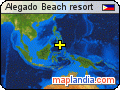 Alegado Beach resort satellite map