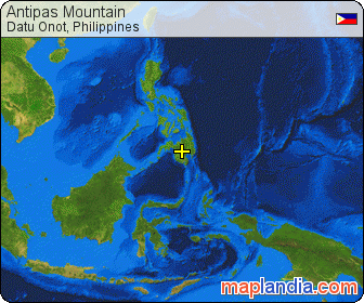 Antipas Mountain satellite map