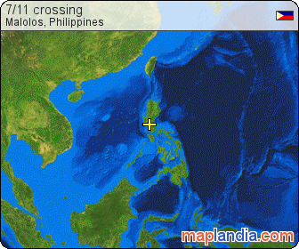 7/11 crossing satellite map