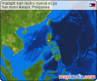 malapit san isidro nueva ecija satellite map
