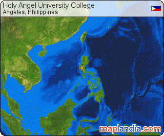 Holy Angel University College satellite map