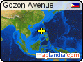 Gozon Avenue satellite map