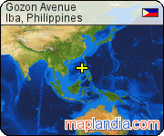 Gozon Avenue satellite map