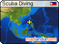 Scuba Diving satellite map