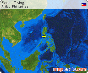 Scuba Diving satellite map