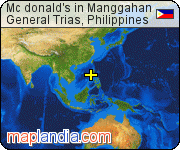 Mc donald's in Manggahan satellite map