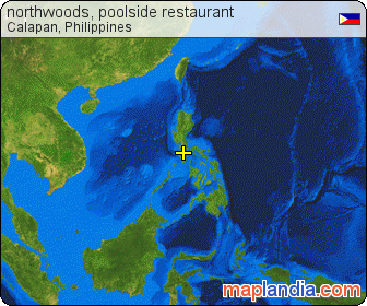 northwoods, poolside restaurant satellite map