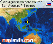 San Agustin Catholic Church satellite map