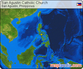 San Agustin Catholic Church satellite map