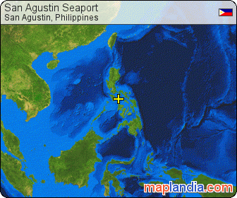 San Agustin Seaport satellite map