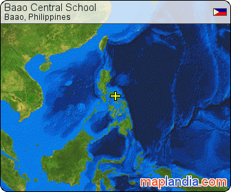Baao Central School satellite map