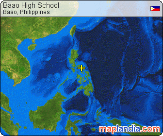 Baao High School satellite map