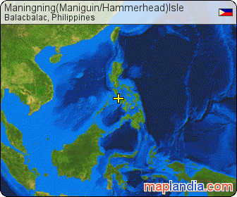 Maningning(Maniguin/Hammerhead)Isle satellite map