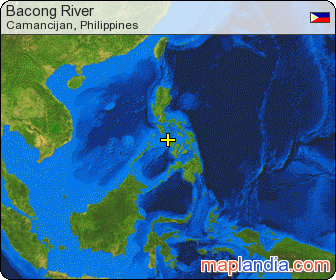 Bacong River satellite map