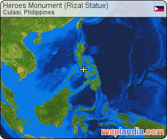 Heroes Monument (Rizal Statue) satellite map