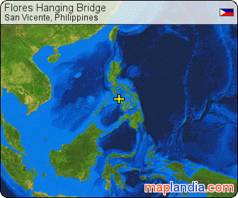 Flores Hanging Bridge satellite map