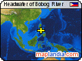 Headwater of Bobog River satellite map