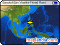 Bacolod-San Vicente-Flored Road satellite map