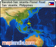 Bacolod-San Vicente-Flored Road satellite map