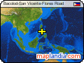 Bacolod-San Vicente-Flores Road satellite map