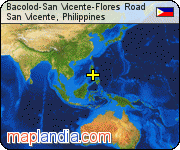Bacolod-San Vicente-Flores Road satellite map