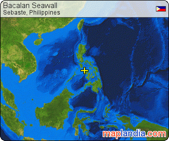 Bacalan Seawall satellite map
