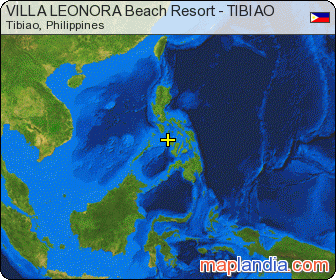 VILLA LEONORA Beach Resort - TIBIAO satellite map