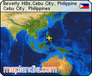 Beverly Hills,Cebu City, Philippine satellite map