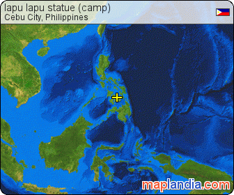 lapu lapu statue (camp) satellite map
