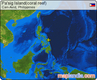 Pa'sig Island(coral reef) satellite map
