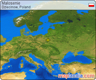 Małosenie satellite map