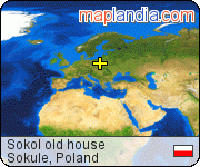 Sokół old house satellite map