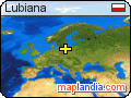 Lubiana satellite map